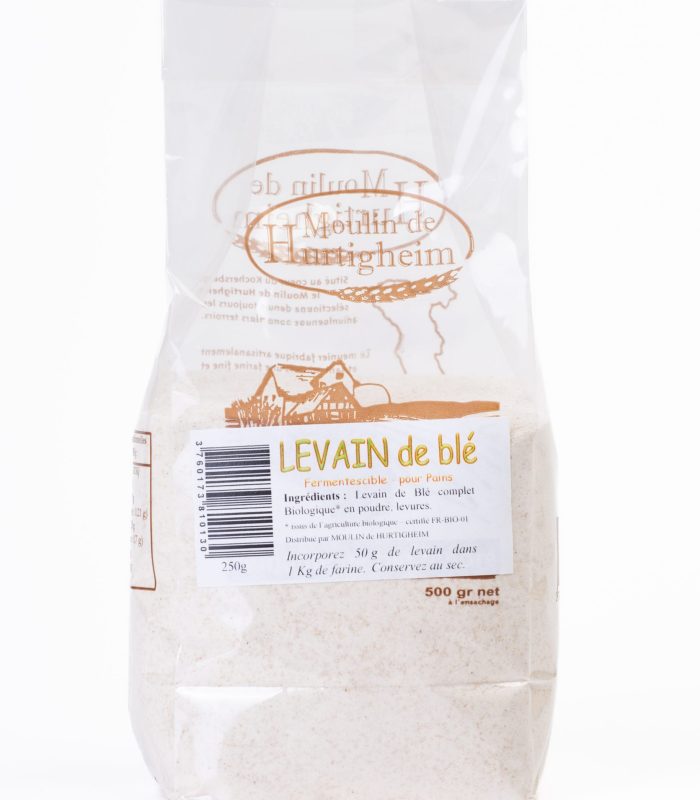 Levain fermentescible de blé complet